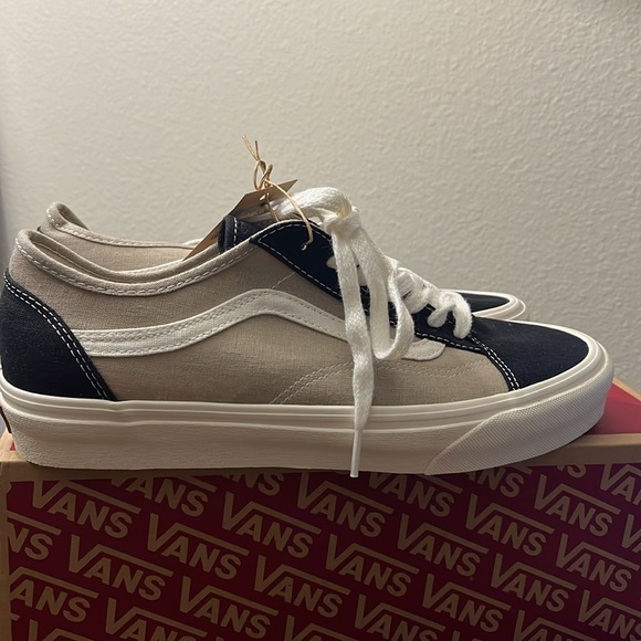 NWT VANS Men's Eco Theory Old Skool Tape Shoes - Nude/Brown/Black - VN0A54F4BLK - Picture 4 of 9